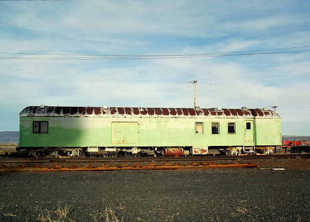 Old green coach