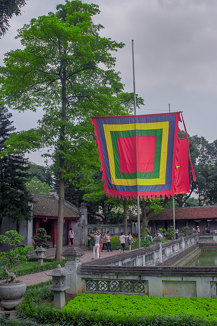 Inside the park of The Temple of Literature