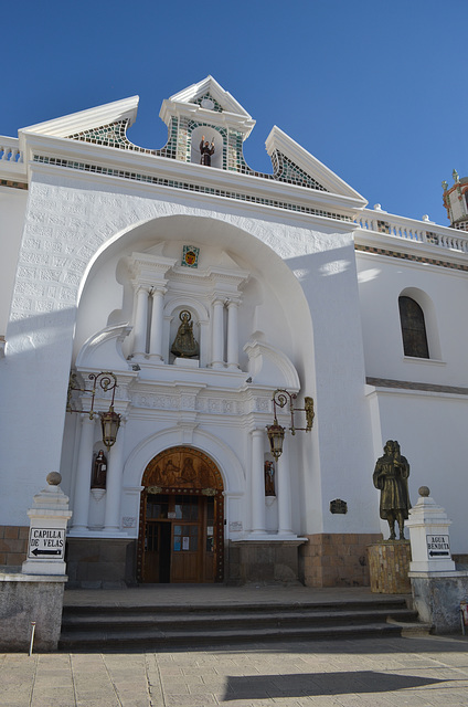 Bolivia, The Main Entrance to the Cathedral of Our Lady of Copacabana