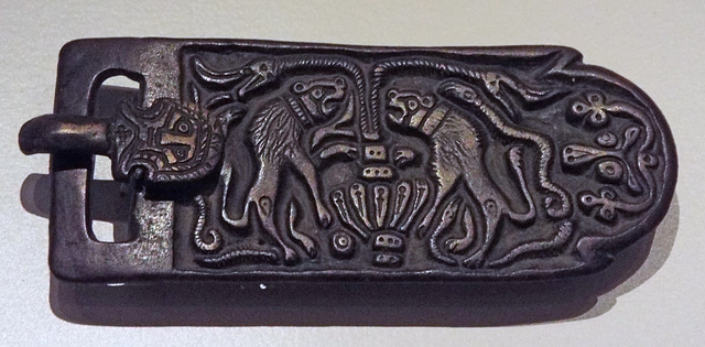 Fixed Buckle-Plate with Mould-Cast Decoration in the Archaeological Museum of Madrid, October 2022