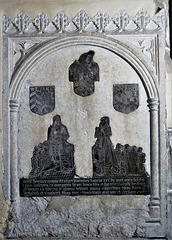 biddenden church, kent  (25)john mayne +1566 brass set into walter mayne's 1641 tomb