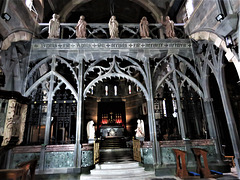 shaldon church, devon, early c20 screen by sedding