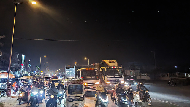 Vroom vroom de soir au passage de notre train