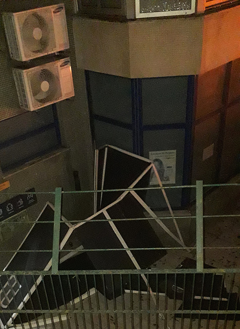 Destruction caused by Martinho windstorm.