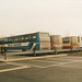 Buses and coaches parked at Ram Meadow, Bury St. Edmunds – 16 February 1994 (214-23)