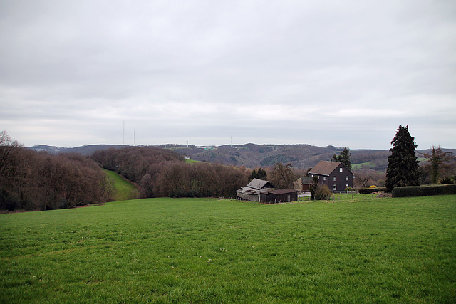 Nordrath, Blick zum Deilbachtal (Velbert) / 29.03.2023