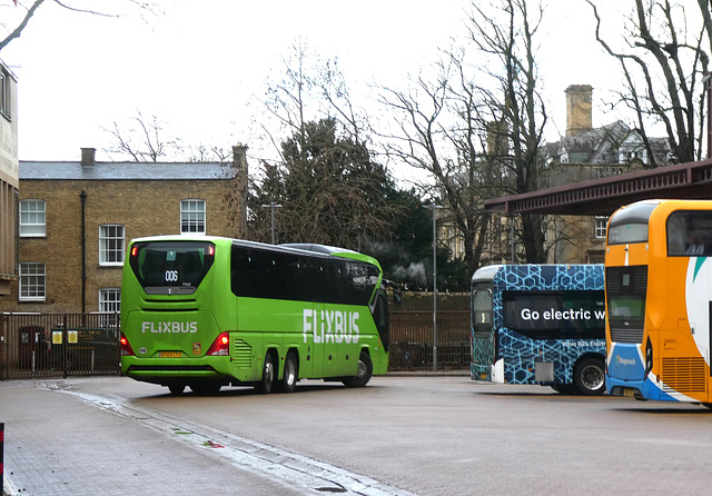 Whippet Coaches (Flixbus contractor) FX42 (OY23 CYT) in Cambridge - 9 Feb 2024 (P1170308)