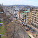 Views from the St Giles Monument in Princes Street - looking west along Princes Street towards the West End