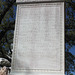 Plaque beneath the Memorial to General James Edward Oglethorpe...Chippewa Square,  Savannah, Georgia~~   USA