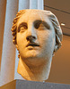 Marble Head of Athena in the Metropolitan Museum of Art, June 2019