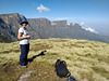 Belinda in the Simien Mountains at Chenek campsite