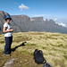 Belinda in the Simien Mountains at Chenek campsite