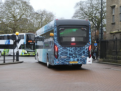 Whippet Coaches (loaned??) BV72 KPF in Cambridge - 9 Feb 2024 (P1170314)