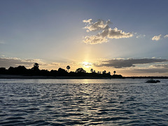 Setting sun. Setting sun.