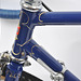 Head lugs/crown lined in gold by Alan Woods.  Campagnolo Gran Sport shifters.  Lower head lug grease nipple is typical on Berry frames.