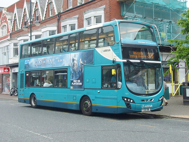 DSCF2477 Arriva 7632 (YJ61 OBE) in Whitley Bay - 1 Jun 2018