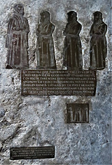 biddenden church, kent  (30)brass of richard allarde +1593, three wives and children