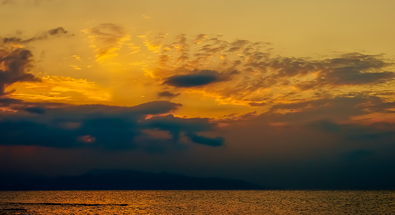 Ein Abend am Meer