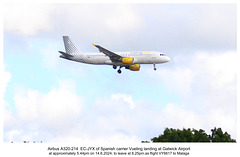 Vueling EC JYX Gatwick 14 6 2024