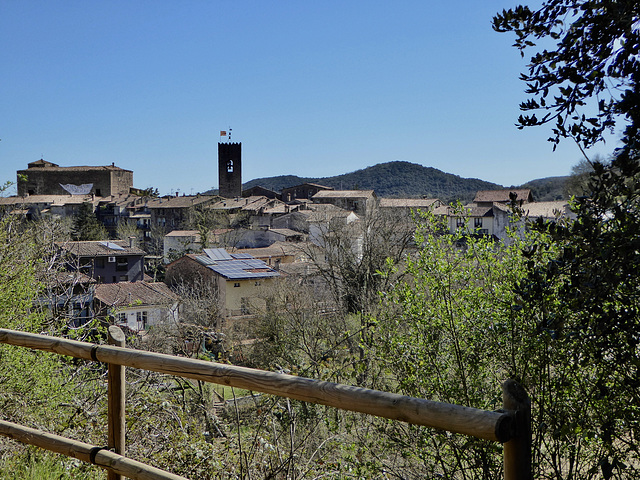 Approaching Santa Pau