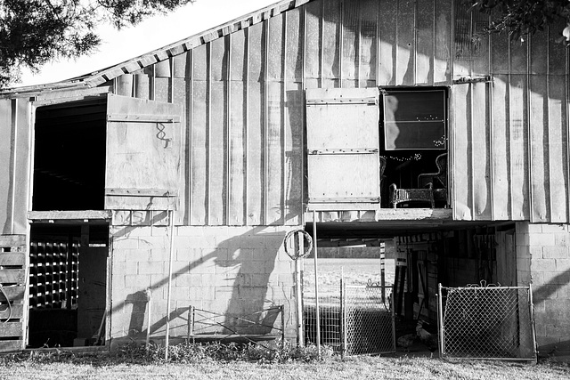 Barn at evening