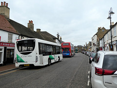 Buses in Market Street, Ely - 27 Oct 2021 (P1090764)