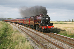 5690 LEANDER at Willerby Carr Crossing on 1Z48 The Scarborough Spa Express 22nd July 2008