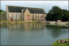 tithe barn and mill pond