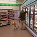 An old dog goes shopping