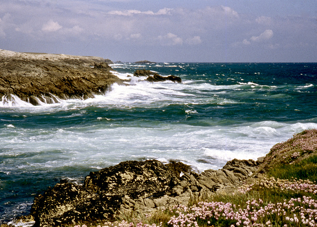 Meer und Wellen an der Halbinsel Quiberon