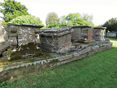 biddenden church, kent  (37)there are lots of c18 chest tombs in the churchyard slowly subsiding into the ground