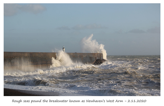 Rough seas Newhaven  2 11 2020 a