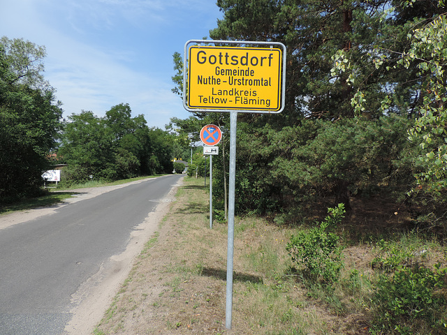 Ortseingang Gottsdorf - Bike