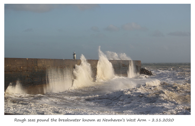 Rough seas Newhaven  2 11 2020 b