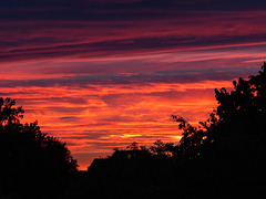 Sonnenuntergang (aus meinem Küchenfenster)