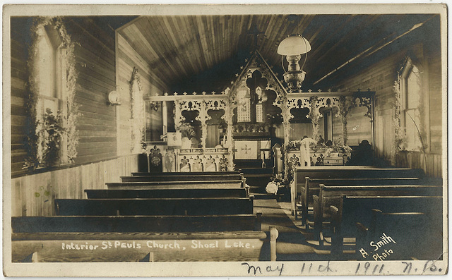 MN0995 SHOAL LAKE - INTERIOR ST. PAULS CHURCH, SHOAL LAKE