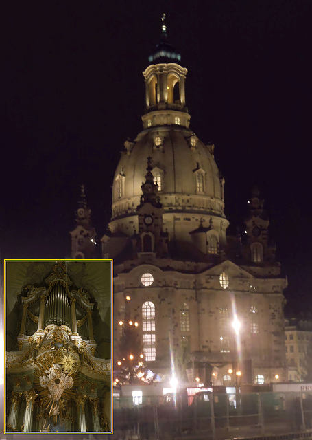 080 Dresdner Frauenkirche bei Nacht