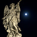 Roman night - The Angel and moon (Sant'Angelo Bridge)