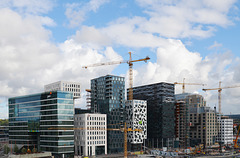 Oslo skyline from the opera house roof