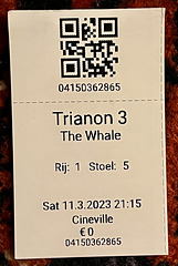 Ticket for The Whale