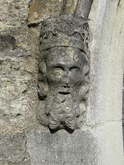 biddenden church, kent  (3)re-set c14 west doorway of the church, removed to the west end of the south aisle when the tower was built c.1450