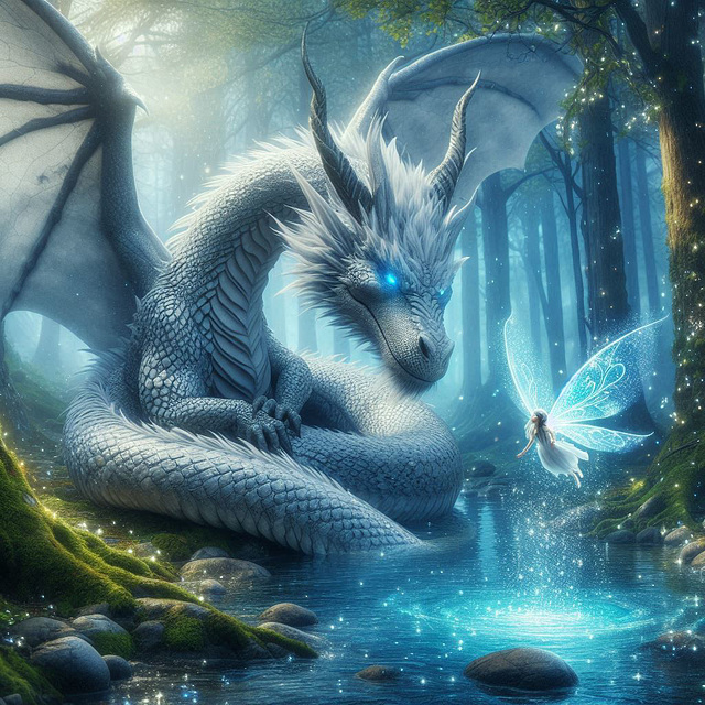 Le dragon et la fée*************IA********