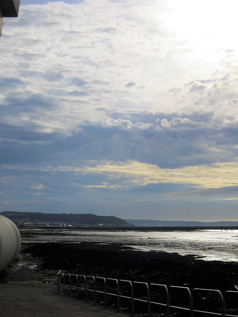 Down towards the private boat's slipway,