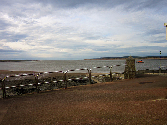 Looking towards the bar (name for where the sea joins the two river mouths)