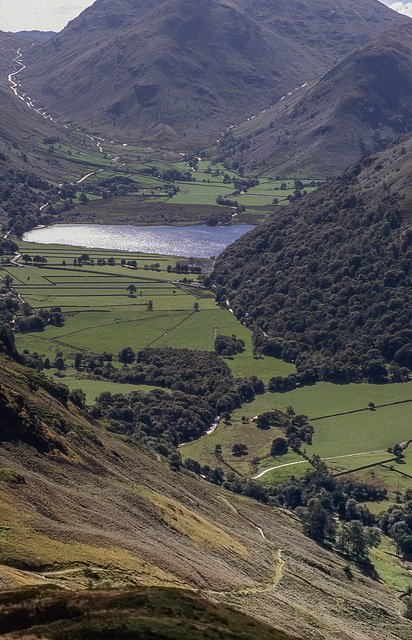 Brotherswater from a descent of Place Fell