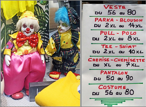 Vitrine d'un magasin spécialisé 