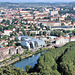 Besançon (25) 23 juillet 2013. Vue sur la ville depuis le Fort Chaudanne.