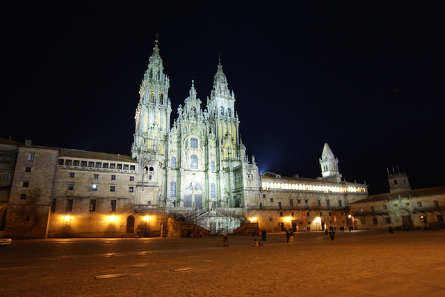 Santiago Cathedral At Night