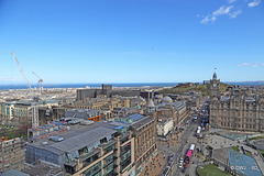 Views from the St Giles Monument in Princes Street