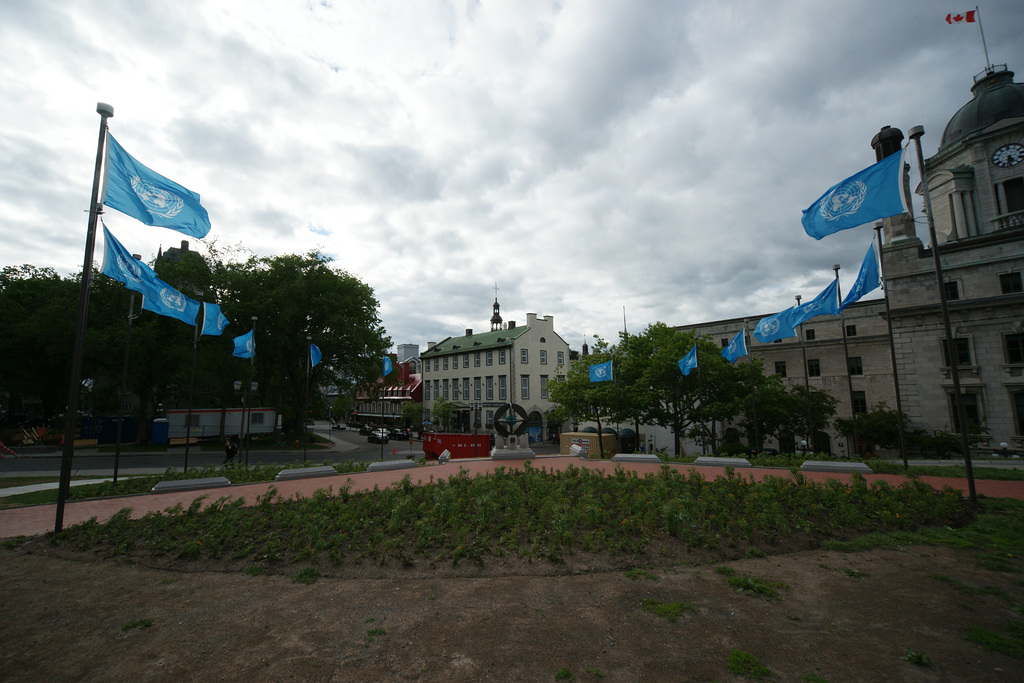 UNESCO Flags In Quebec City